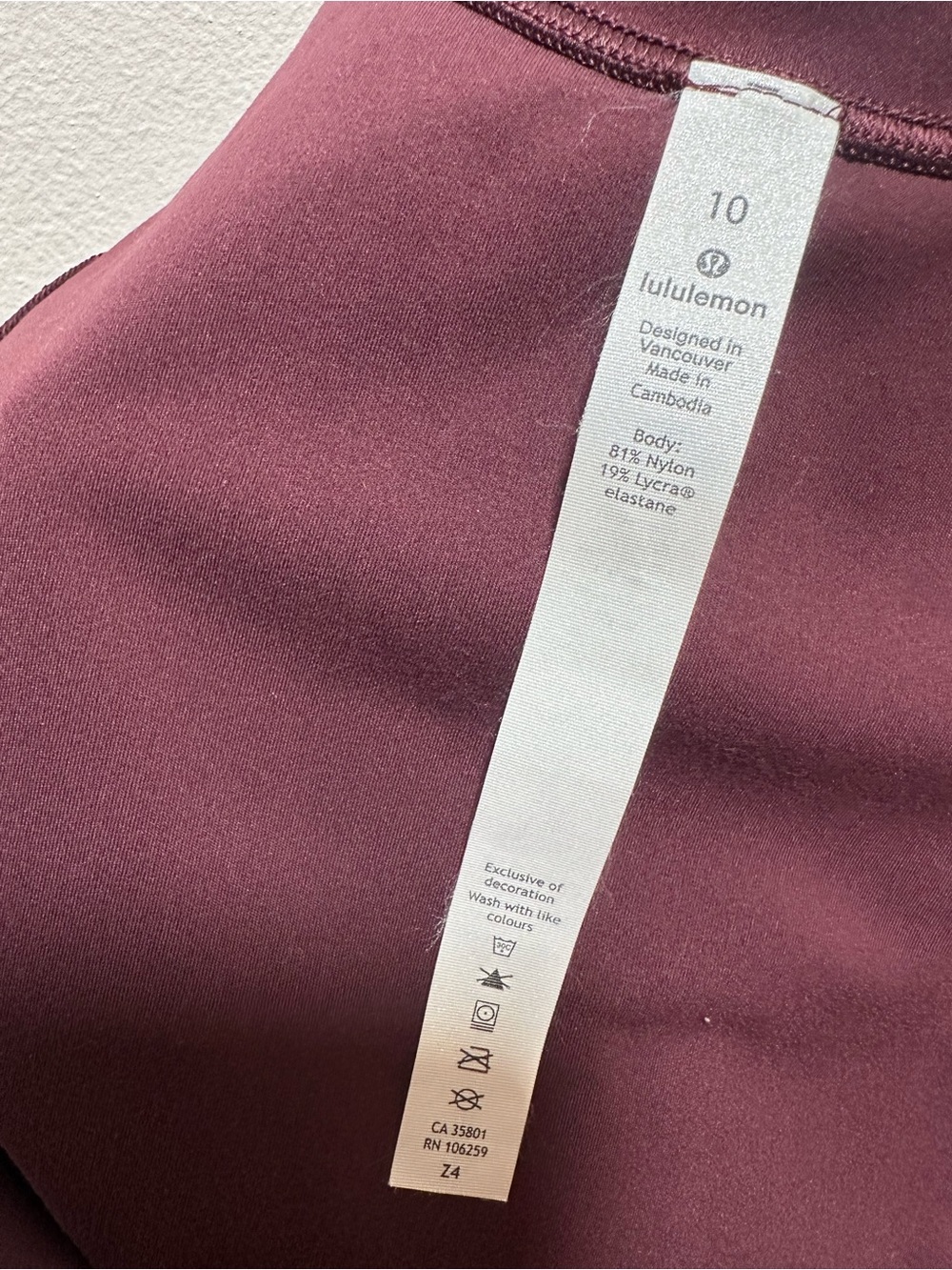 Lululemon Invigorate Training Maxi Dress Size 10 Red Merlot Everlux - Picture 3 of 16